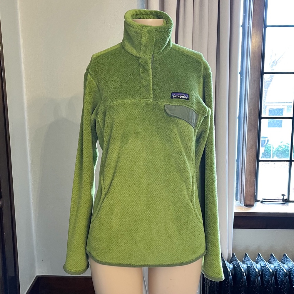 Patagonia Re-Tool Snap-T Fleece Pullover Jacket Supply Green Sz Medium - Picture 1 of 7